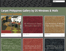 Tablet Screenshot of gallery.carpetphilippines.com